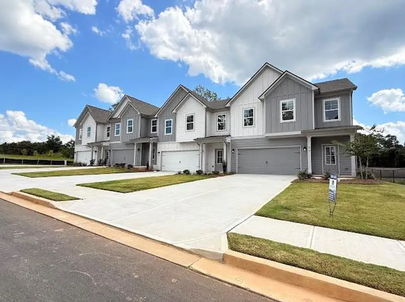 Front exterior of a new home in , Dawsonville, GA, highlighting curb appeal (Image 15).