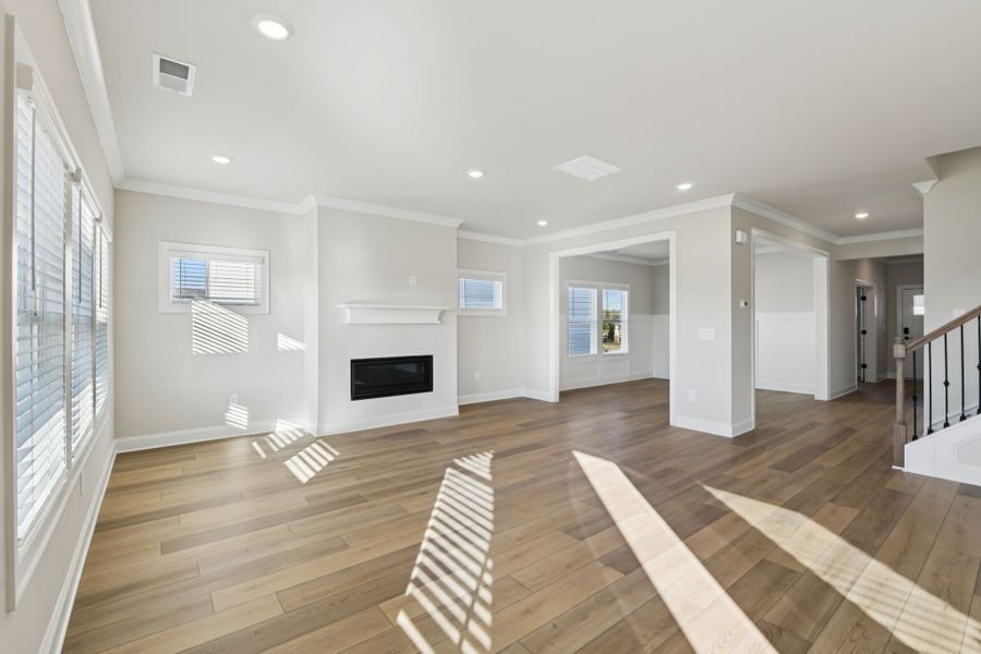 Spacious, unfurnished interior of a new home in Vines at Mill Creek - Legacy Series, Braselton (Image 12). Spacious, unfurnished interior of a new home in Vines at Mill Creek - Legacy Series, Braselton (Image 12).