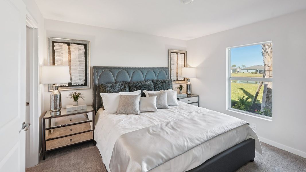 Furnished interior view inside a new home in Palmetto Landing at Babcock Ranch Express, Punta Gorda (Image 13).