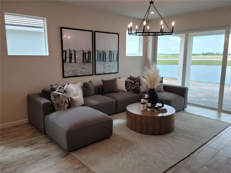 Furnished interior view inside a new home in Brightmore at Wellen Park, Venice (Image 30).
