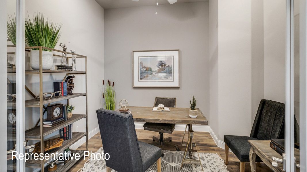 Furnished interior view inside a new home in Hulen Trails, Fort Worth (Image 14).