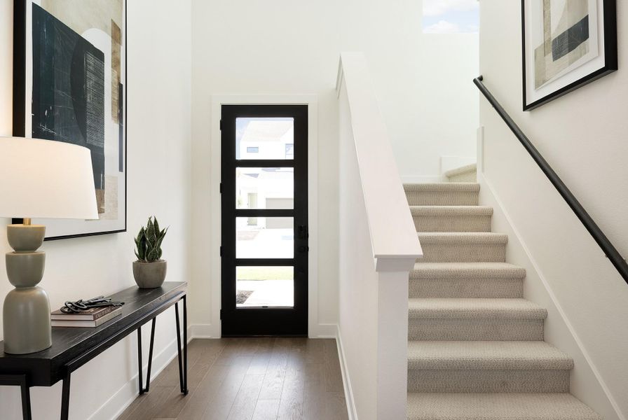 Furnished interior view inside a new home in Novel, Austin (Image 13). Furnished interior view inside a new home in Novel, Austin (Image 13).