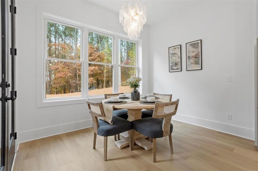 Furnished interior view inside a new home in , Canton (Image 51).