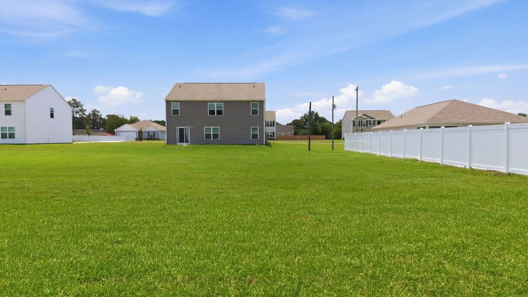 Exterior details and patio area of a home in Blair Ridge, La Grange (Image 24).