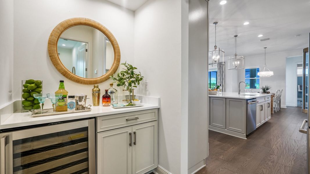 Representative furnished interior of a home built from the Bright Meadow 2 by Neal Communities in Vistera of Venice, Venice (Image 26).