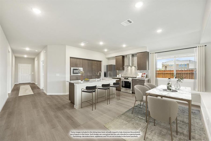 Furnished interior view inside a new home in Heartland Elements, Crandall (Image 7). Furnished interior view inside a new home in Heartland Elements, Crandall (Image 7).