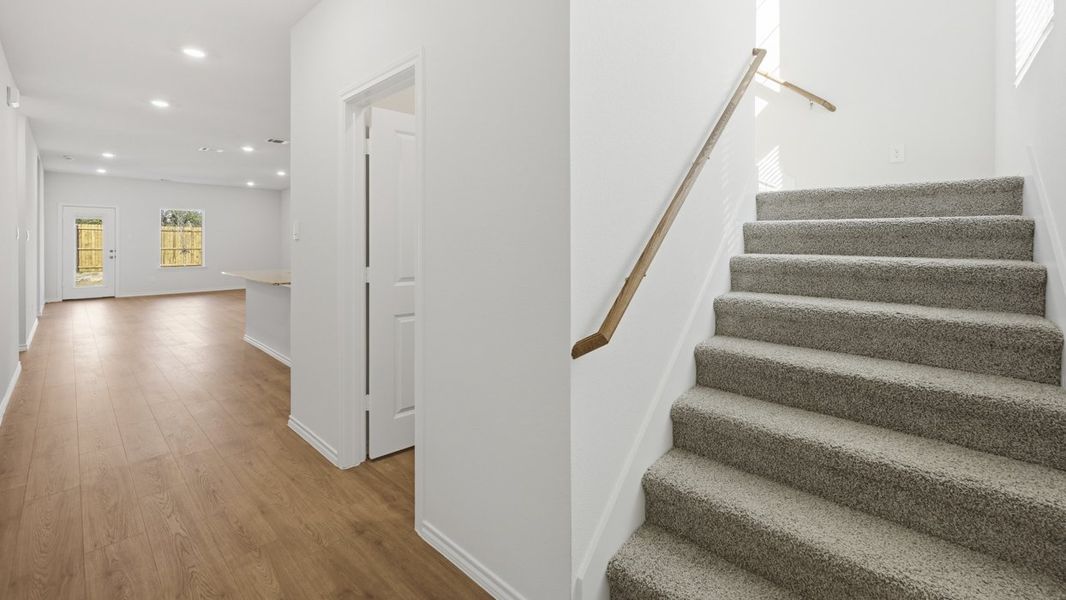 Representative unfurnished interior of a home built from the Kirby by D.R. Horton in Sweetwater Springs, Sherman (Image 10).