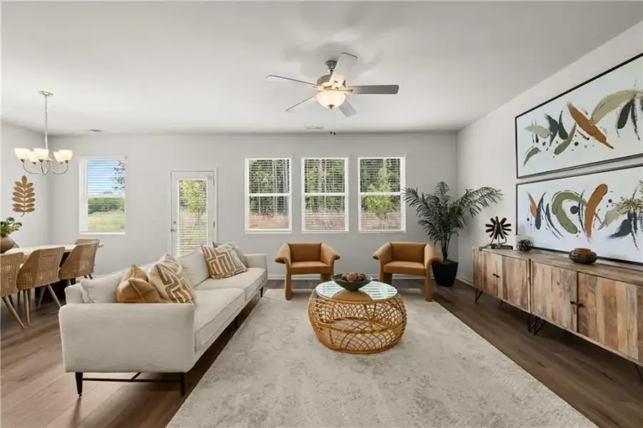 Furnished interior view inside a new home in Walden Park – The Retreat, Jonesboro (Image 15).