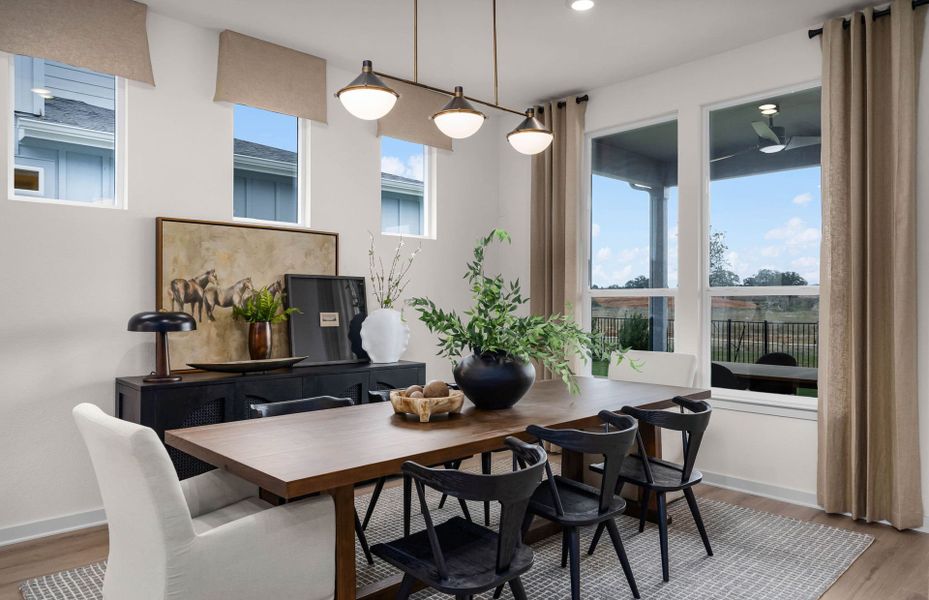 Representative furnished interior of a home built from the Stellar by Del Webb in Del Webb Austin at Lost Pines, Bastrop (Image 53).