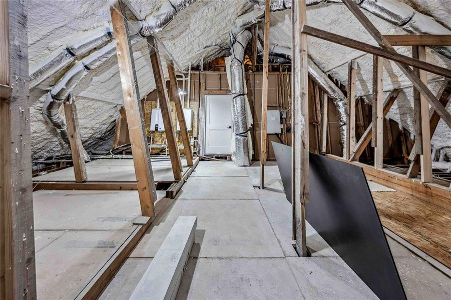 3rd Floor Attic Space offers a perfect place to finish out a 5th Bedroom