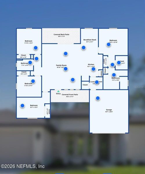2D floor plan layout of this home in , Palm Coast, FL (Image 5).