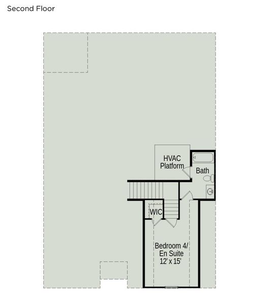 2D floor plan layout of this home in Jackson Hills, Clarksville, TN (Image 5).