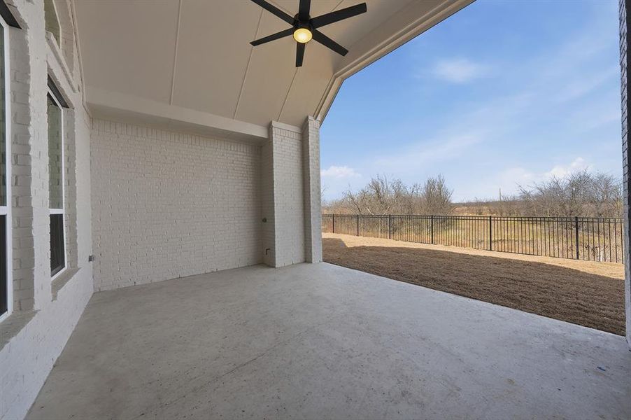 Exterior details and patio area of a home in Light Farms Graham/Reagan, Celina (Image 3).