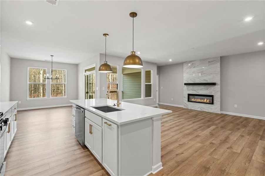 Furnished interior view inside a new home in The Reserve At Liberty Park, Braselton (Image 8).