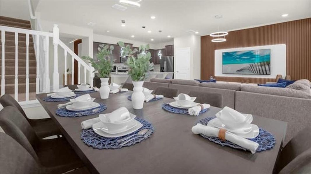 Furnished interior view inside a new home in , Clermont (Image 17).