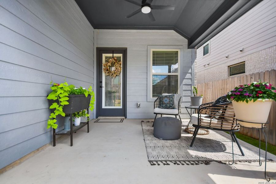Exterior details and patio area of a home in Corley Farms, Boerne (Image 4). Exterior details and patio area of a home in Corley Farms, Boerne (Image 4).