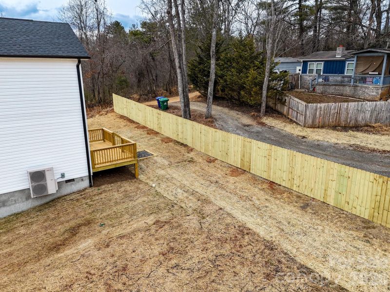 Exterior details and patio area of a home in , Arden (Image 28).