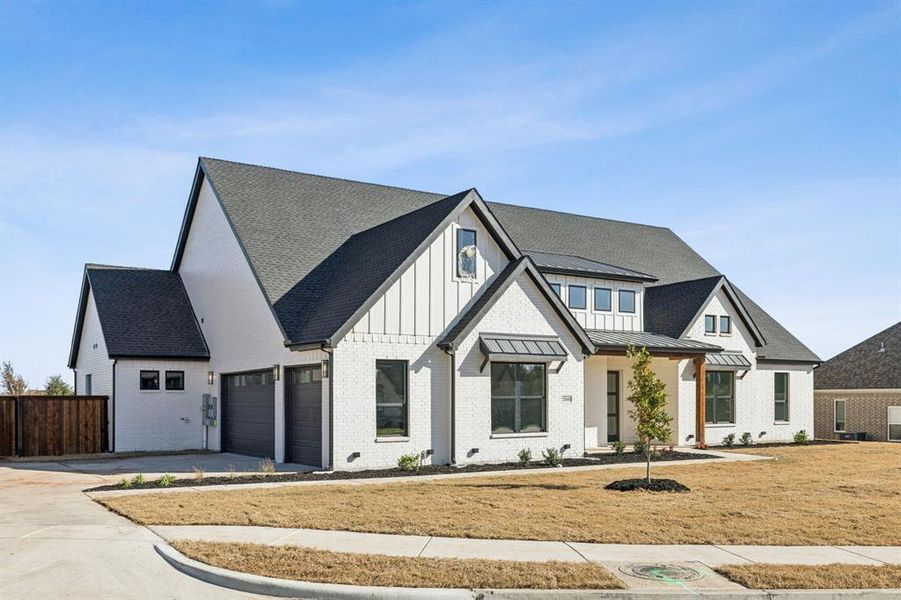 Front exterior of a new home in , Weatherford, TX, highlighting curb appeal (Image 2). Front exterior of a new home in , Weatherford, TX, highlighting curb appeal (Image 2).