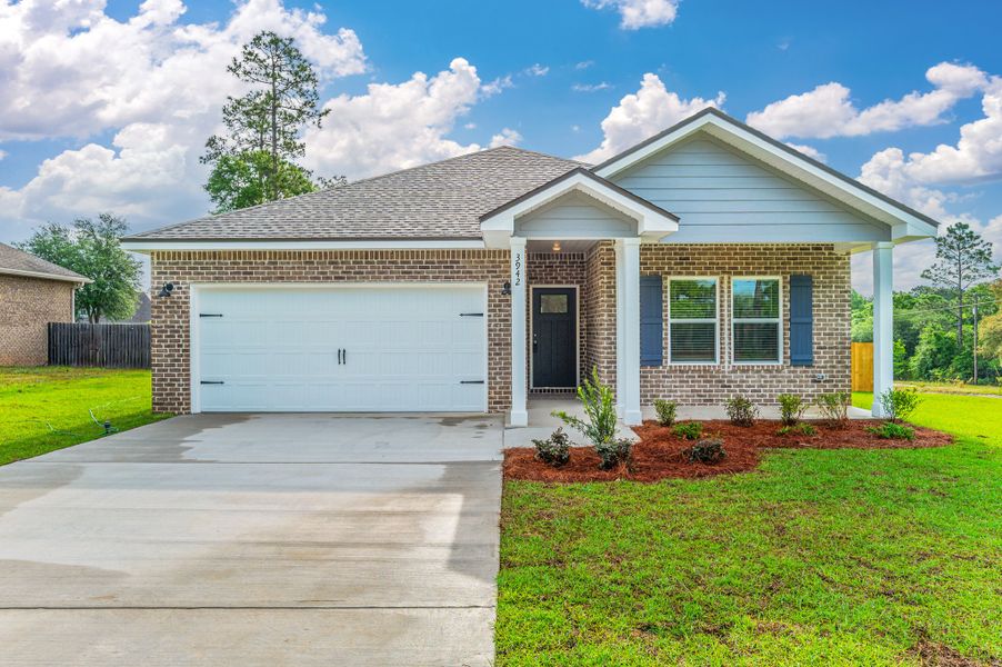 Exterior details and patio area of a home in Blossom Grove, Crestview (Image 1).