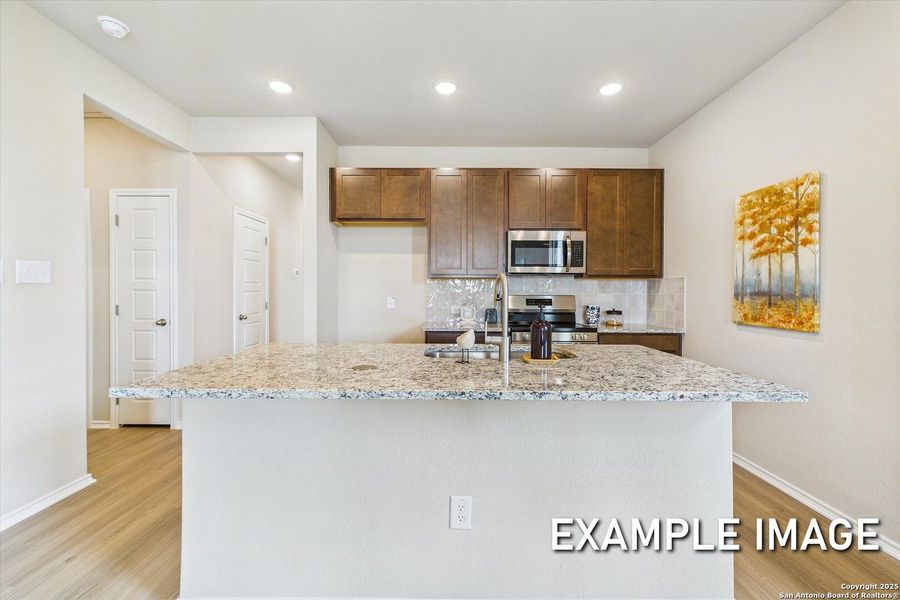 Furnished interior view inside a new home in Agave, San Antonio (Image 8).