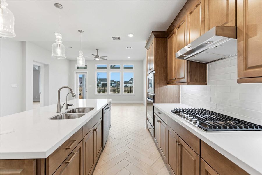 Furnished interior view inside a new home in Elyson, Katy (Image 8).