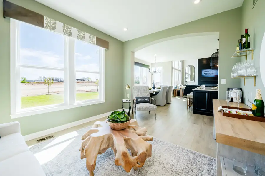 Representative furnished interior of a home built from the Grandin by Fischer Homes in The Dunes at Sandbar, Santa Rosa Beach (Image 63).