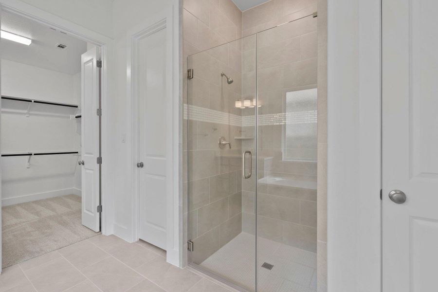 Walk-in shower in Primary Bath Walk-in shower in Primary Bath