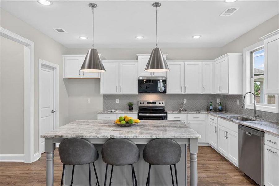 Furnished interior view inside a new home in , Buford (Image 16).