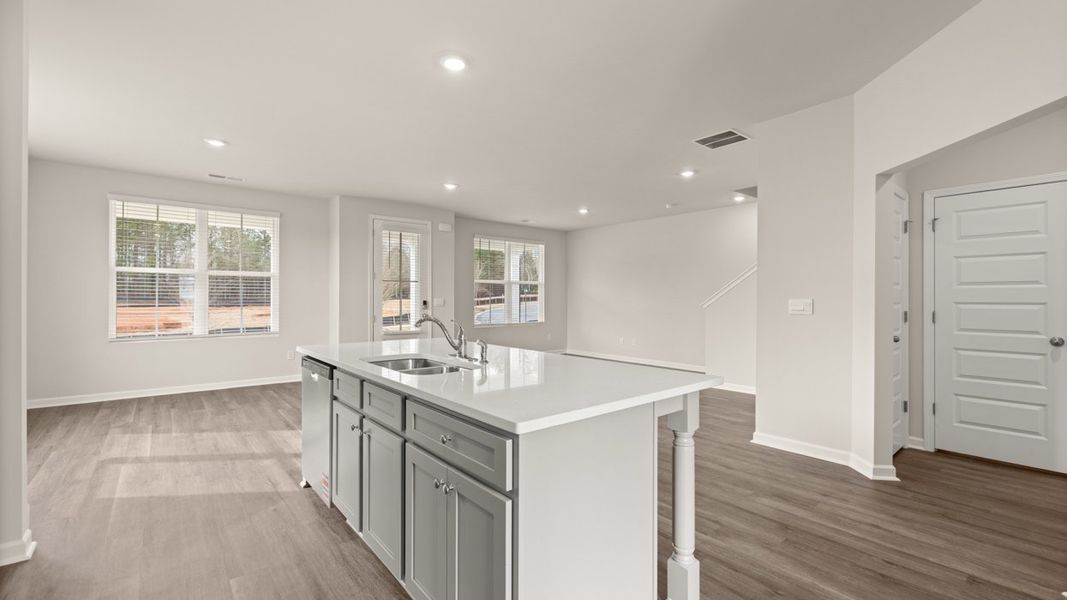 Representative furnished interior of a home built from the Ashmore by D.R. Horton in Brookland Commons, Monroe (Image 9).