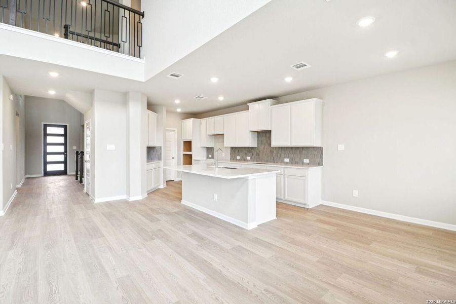 Furnished interior view inside a new home in Estancia Ranch - Classic Series, San Antonio (Image 18).