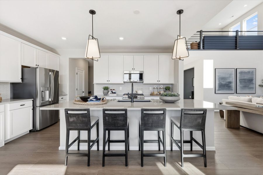 Representative furnished interior of a home built from the 5007 by Risewell Homes in The Estates Collection at Murphy Creek, Aurora (Image 4). Representative furnished interior of a home built from the 5007 by Risewell Homes in The Estates Collection at Murphy Creek, Aurora (Image 4).