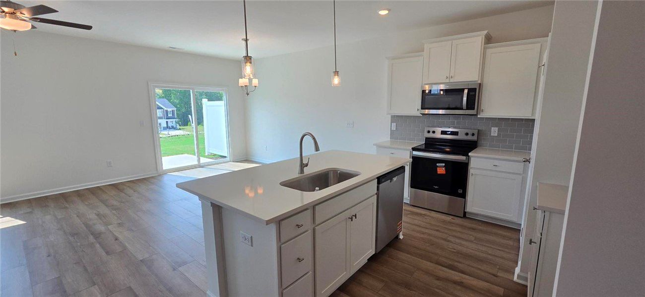 Furnished interior view inside a new home in Meece Townhomes, Easley (Image 8).
