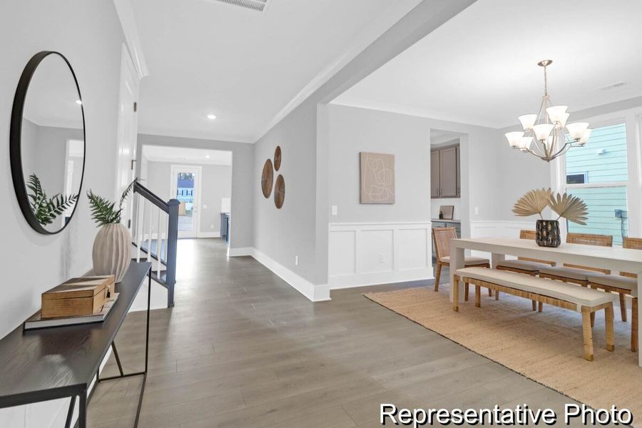 Furnished interior view inside a new home in , Ravenel (Image 22).