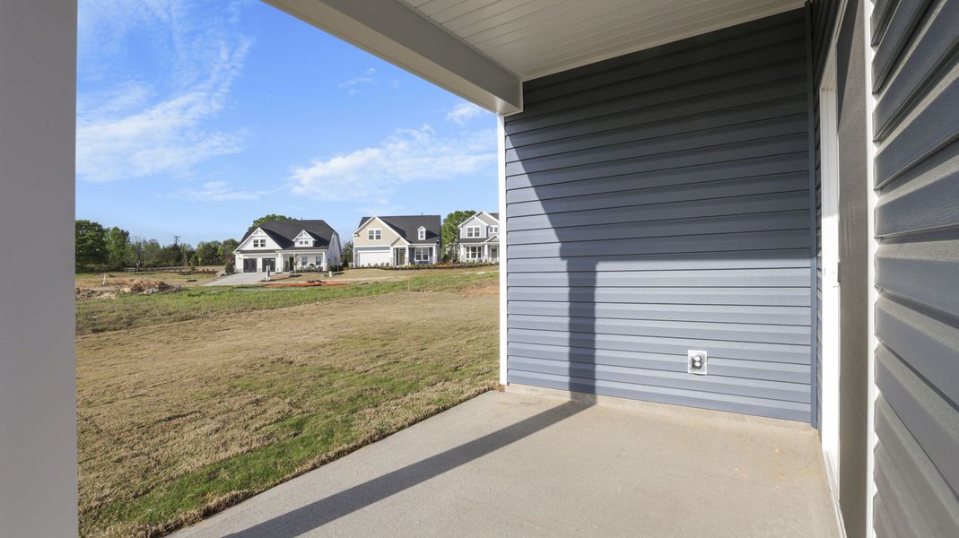 Exterior details and patio area of a home in Foxbank, Gray Court (Image 3).