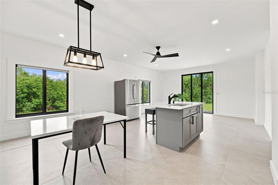 Furnished interior view inside a new home in , Port Richey (Image 59).