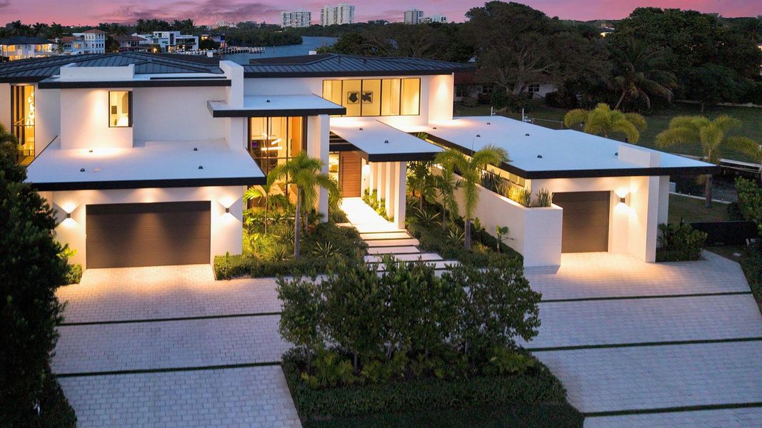 Front exterior of a new home in , Boca Raton, FL, highlighting curb appeal (Image 22). Front exterior of a new home in , Boca Raton, FL, highlighting curb appeal (Image 22).