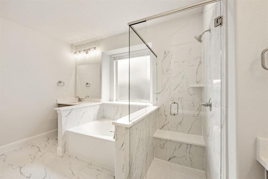 Furnished interior view inside a new home in Union Park Classic 55, Little Elm (Image 7).