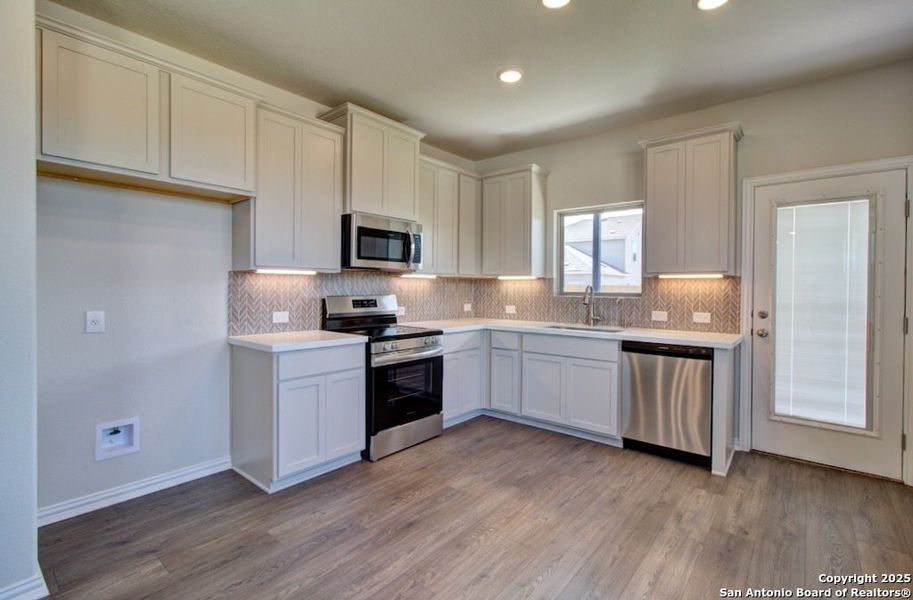 Furnished interior view inside a new home in Casinas at Gruene, New Braunfels (Image 5). Furnished interior view inside a new home in Casinas at Gruene, New Braunfels (Image 5).