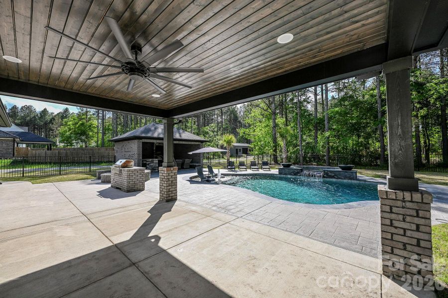 Exterior details and patio area of a home in , Marshville (Image 4).
