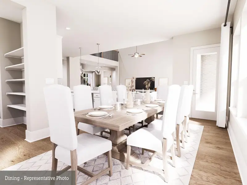 Furnished interior view inside a new home in The Woodlands Hills 70’, Willis (Image 6). Furnished interior view inside a new home in The Woodlands Hills 70’, Willis (Image 6).