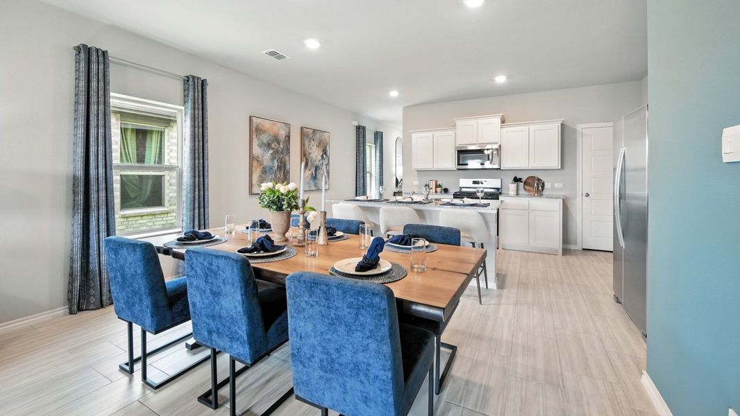 Furnished interior view inside a new home in Monarch at the Meadows, Ponder (Image 12).