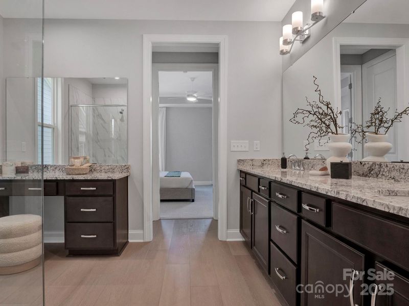 Primary En Suite. Makeup Vanity