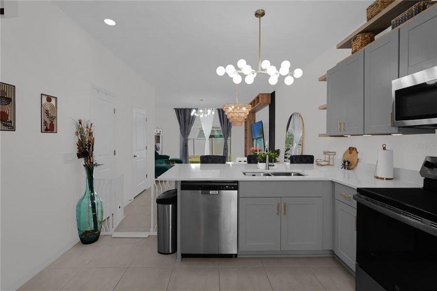 Furnished interior view inside a new home in , Kissimmee (Image 14).