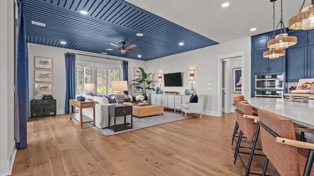 Living Room at the Inspire Model at Summerwind Crossing in Cane Bay