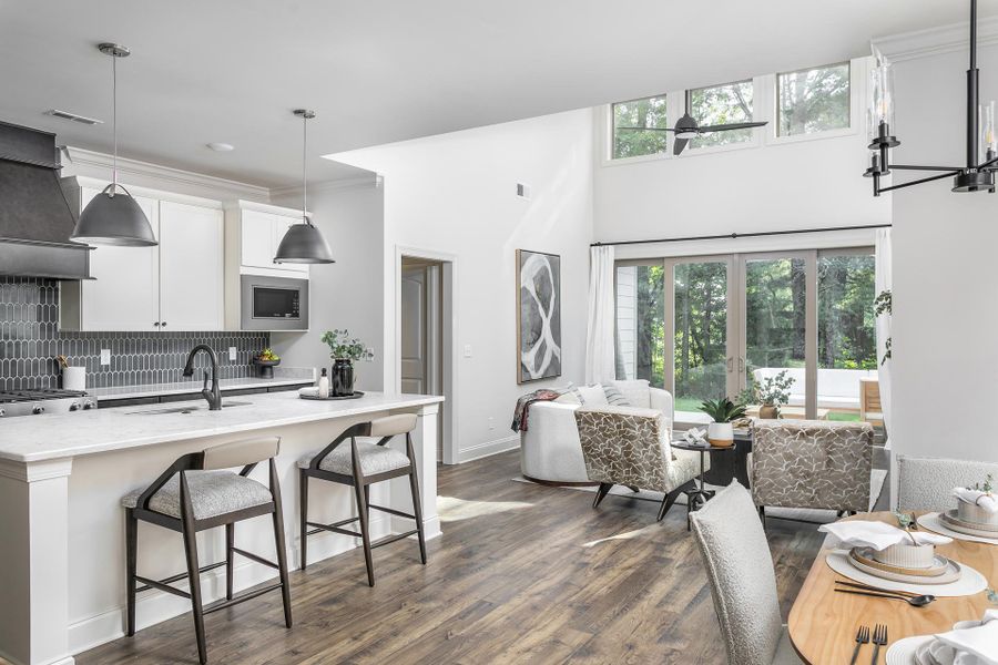 Furnished interior view inside a new home in The Farmstead, Hixson (Image 3).
