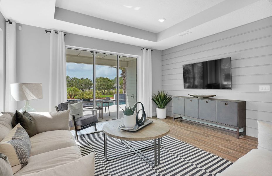 Furnished interior view inside a new home in Crescent Cove, Myrtle Beach (Image 5). Furnished interior view inside a new home in Crescent Cove, Myrtle Beach (Image 5).