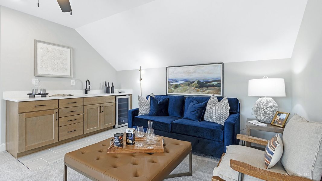 Representative furnished interior of a home built from the Portico by Epcon Communities in The Courtyards at Bailey Farms, Dacula (Image 20).