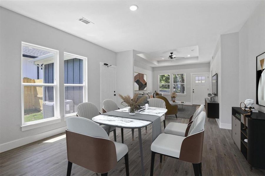 Furnished interior view inside a new home in , Denison (Image 3).