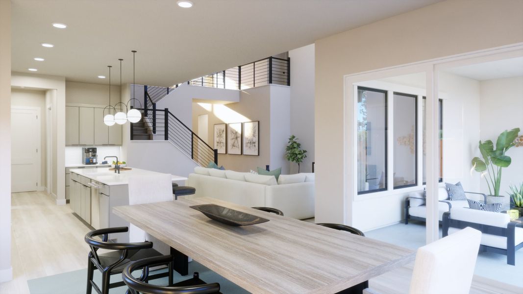 Representative furnished interior of a home built from the 5055 by Risewell Homes in Freedom at Anthem, Kyle (Image 6).