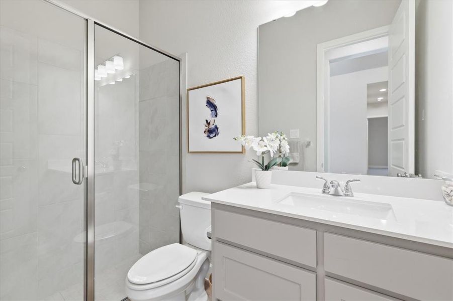 Furnished interior view inside a new home in Watercress 65', Haslet (Image 31). Furnished interior view inside a new home in Watercress 65', Haslet (Image 31).